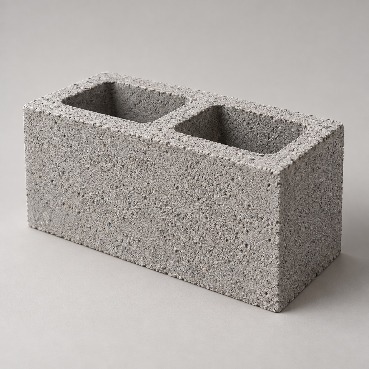 Ilustração de bloco vazado de concreto em perspectiva
